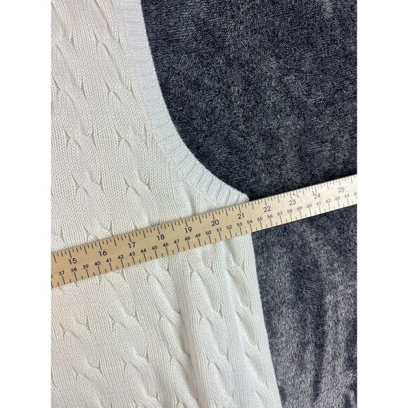 Vtg Polo Ralph Lauren Cricket Cable Knit Sweater Vest Tennis Logo Sleeveless XL - Picture 7 of 12